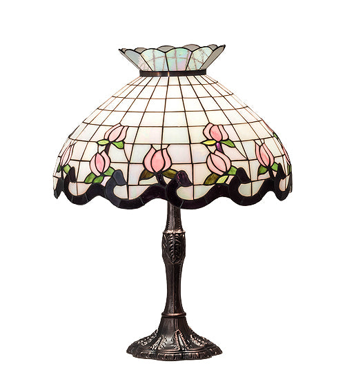 26" High Roseborder Table Lamp