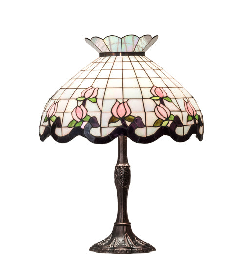 26" High Roseborder Table Lamp