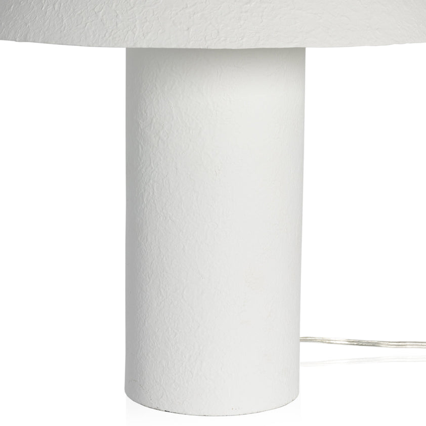 Santorini Table Lamp-Matte White Plaster