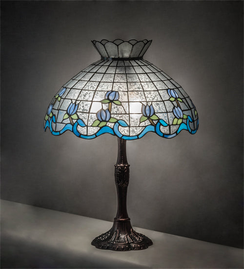 26" High Roseborder Table Lamp