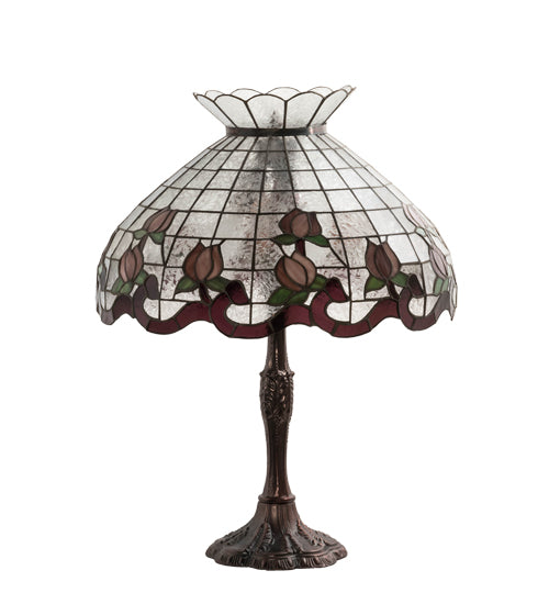 26" High Roseborder Table Lamp