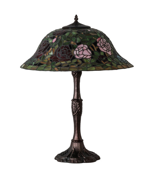 26" High Tiffany Rosebush Table Lamp