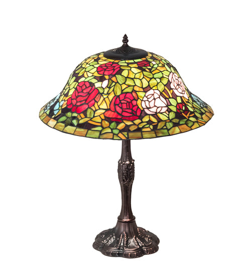 26" High Tiffany Rosebush Table Lamp