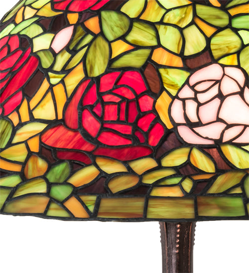 26" High Tiffany Rosebush Table Lamp