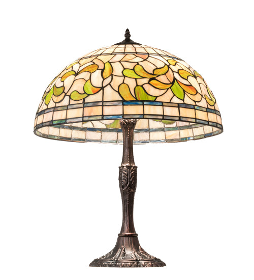 26" High Tiffany Turning Leaf Table Lamp