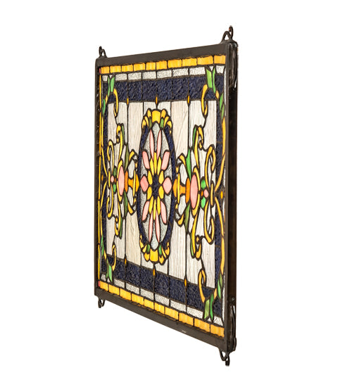 25" Wide X 12" High Emma Stained Glass Window