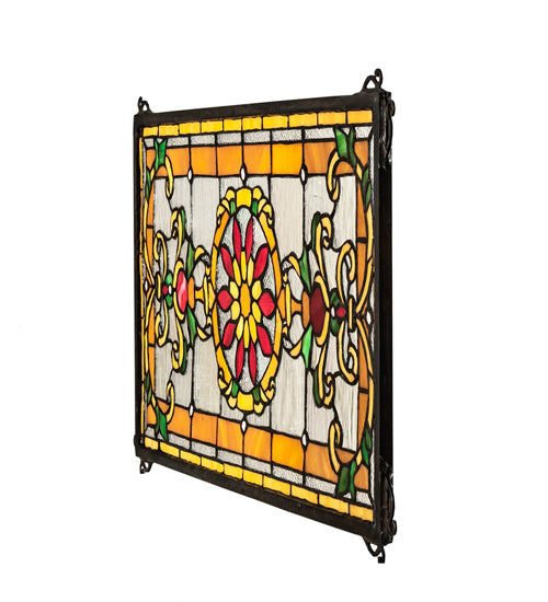 25" Wide X 12" High Emma Stained Glass Window