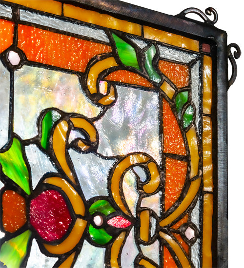 25" Wide X 12" High Emma Stained Glass Window