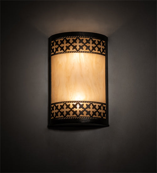 8" Wide Cardiff Wall Sconce