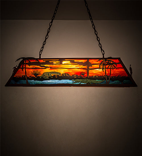 46"L Swamp Oblong Pendant