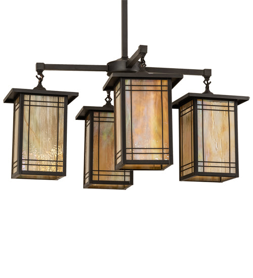 33" Wide Hyde Park Wright 4 Light Chandelier