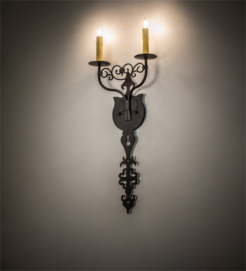 11" Wide Merano 2 Light Wall Sconce