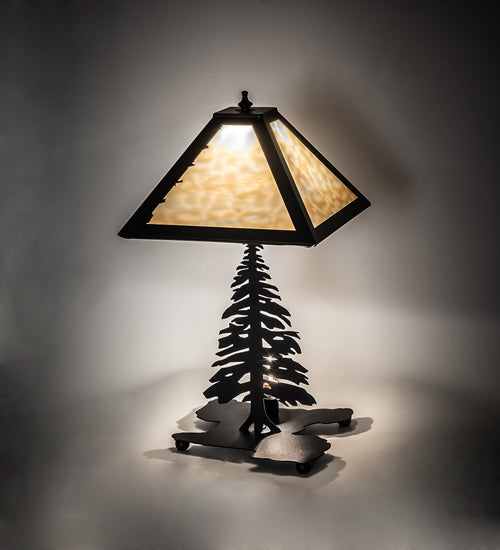 22" High Tall Pines Table Lamp