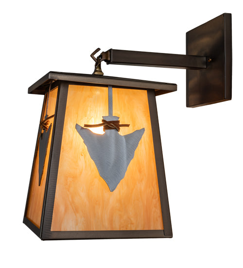 9" Wide Arrowhead Wall Sconce