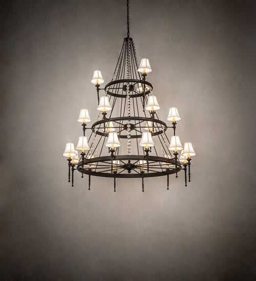 56" Wide Amaury 21 Light Three Tier Chandelier