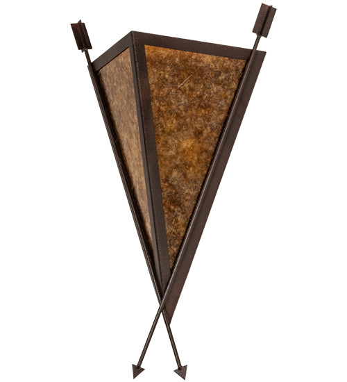 15" Wide Desert Arrow Wall Sconce