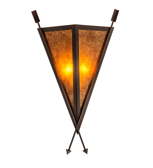 15" Wide Desert Arrow Wall Sconce