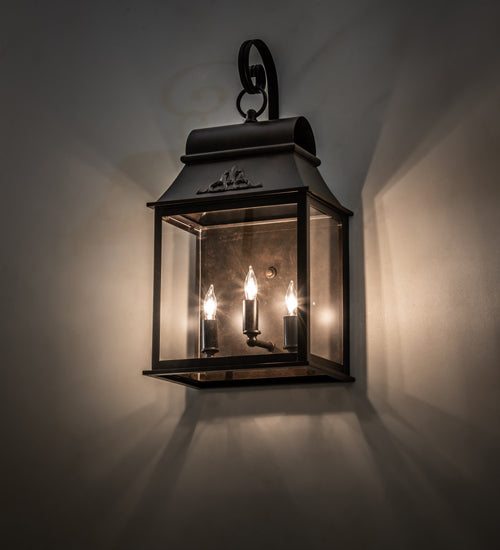 10" Wide Bastille Lantern Wall Sconce