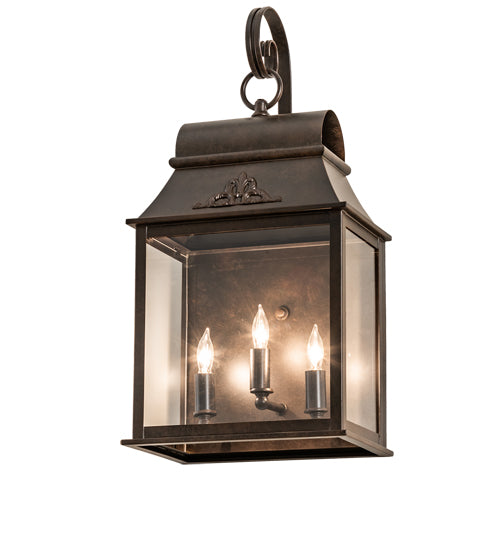 10" Wide Bastille Lantern Wall Sconce