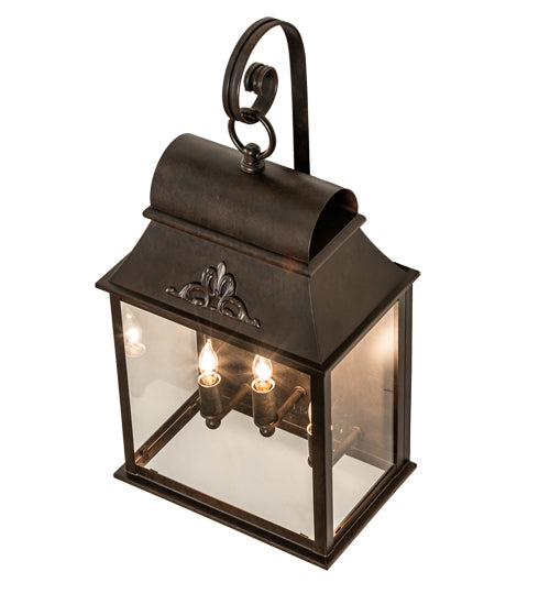 10" Wide Bastille Lantern Wall Sconce