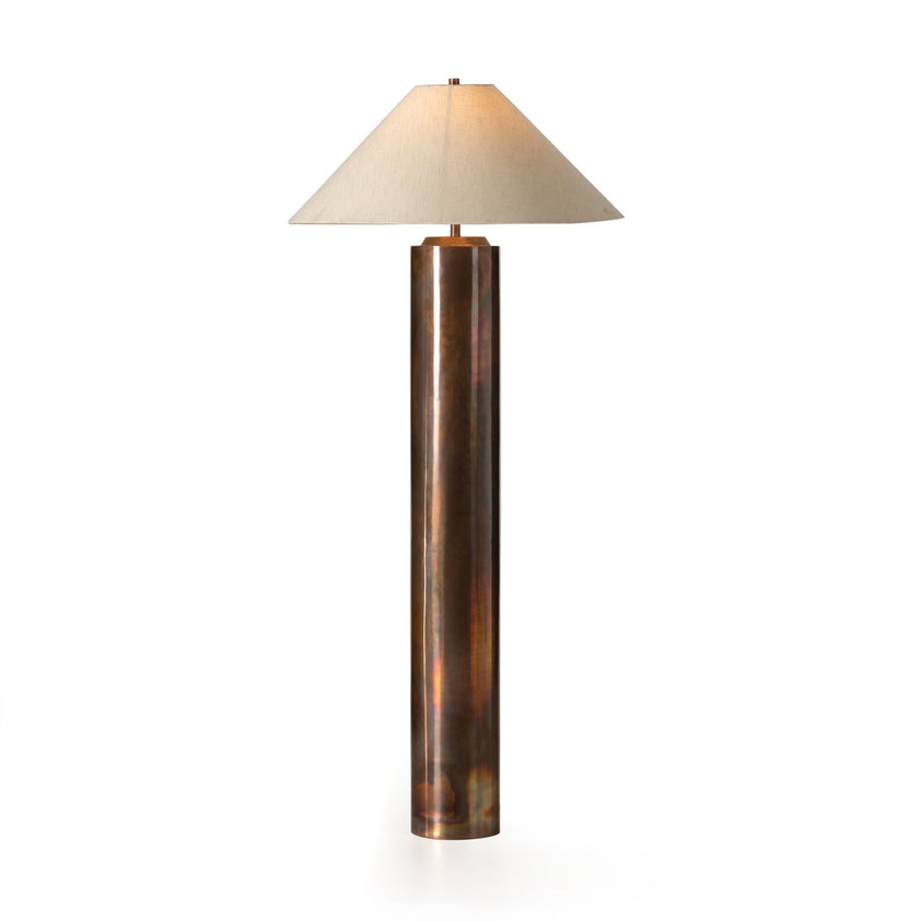 Seaton Floor Lamp-Iridescent Acid Wash