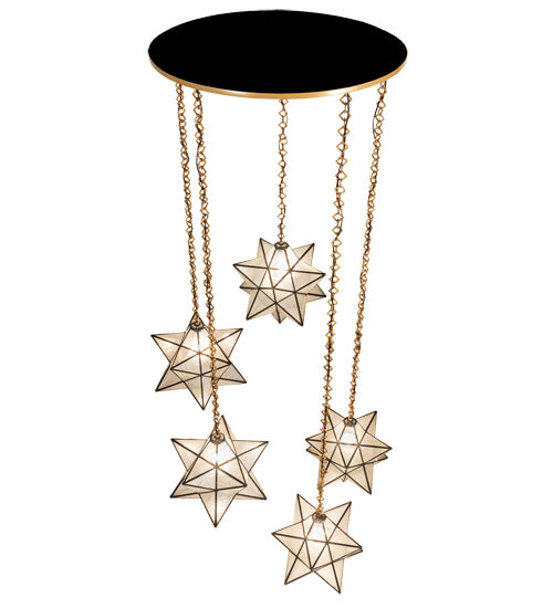 45" Wide Moravian Star 5 Light Cascading Pendant