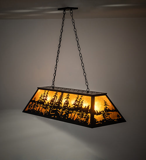 48" Long Tall Pines Oblong Pendant