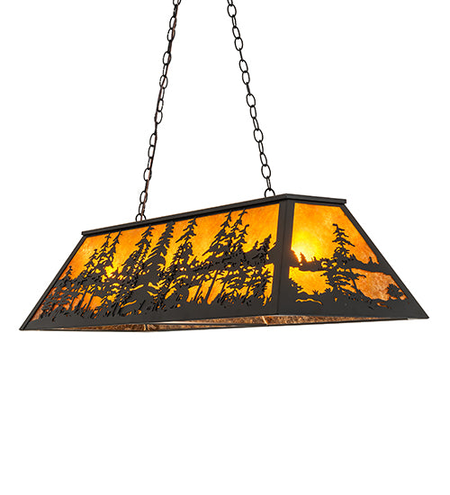 48" Long Tall Pines Oblong Pendant