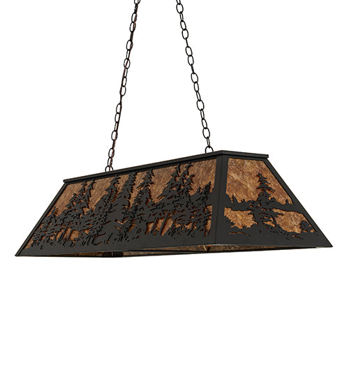 48" Long Tall Pines Oblong Pendant