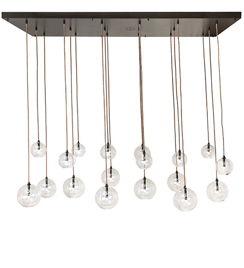 80" Long Alva Orb 18 Light Cascading Chandelier