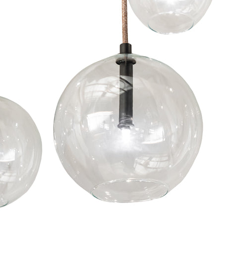 80" Long Alva Orb 18 Light Cascading Chandelier