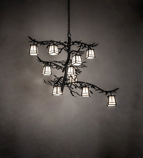 39" Wide Pine Branch Valley View 10 Light Chandelier