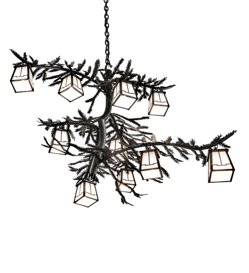 39" Wide Pine Branch Valley View 10 Light Chandelier