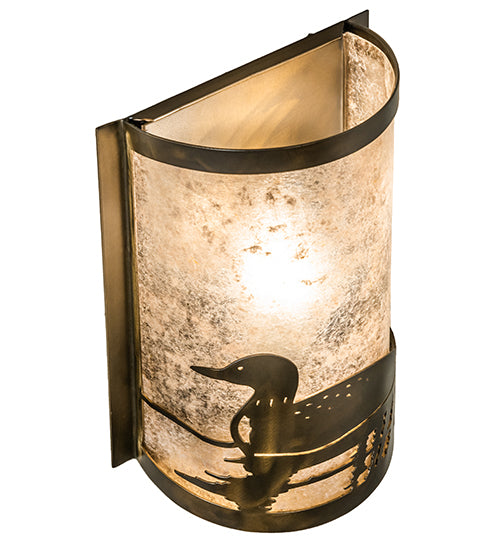 8" Wide Loon Left Wall Sconce