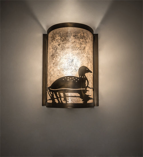 8" Wide Loon Right Wall Sconce