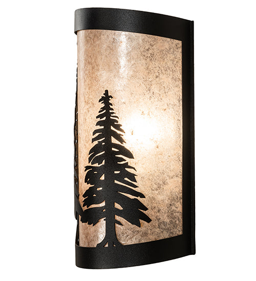 8" Wide Tall Pines Wall Sconce