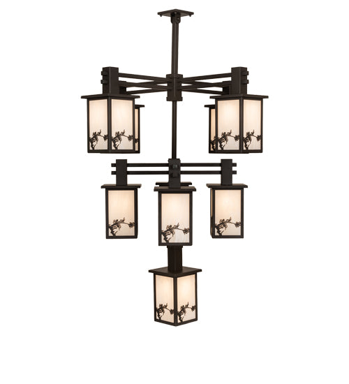 40" Wide Hyde Park Apple Branch 9 Light Chandelier