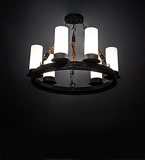 16" Wide Costello Ring 6 Light Chandelier