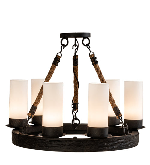 16" Wide Costello Ring 6 Light Chandelier