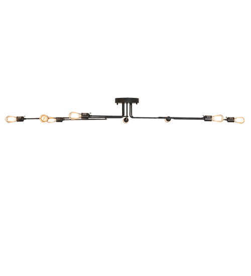 79" Long Alva Pipedream 8 Light Flushmount