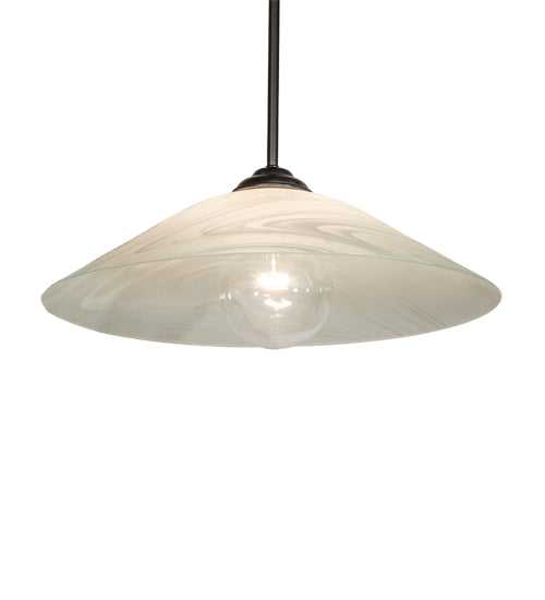 20" Wide Metro Blanco Swirl Pendant