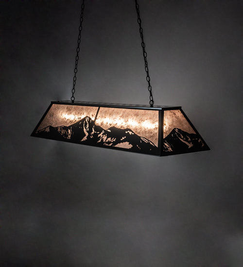 61" Long Mountain Range Oblong Pendant