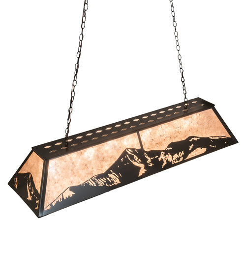 61" Long Mountain Range Oblong Pendant