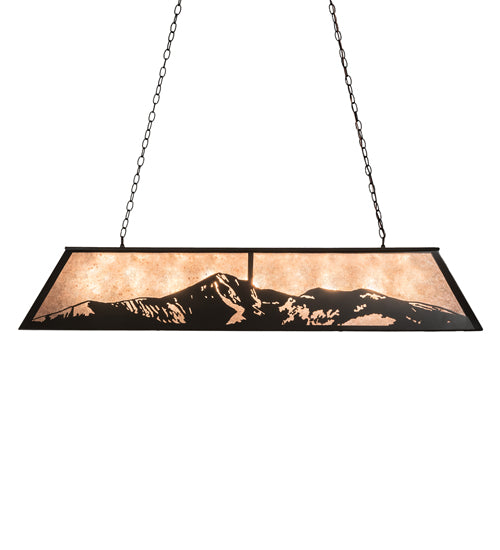 61" Long Mountain Range Oblong Pendant