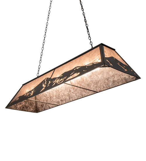 61" Long Mountain Range Oblong Pendant