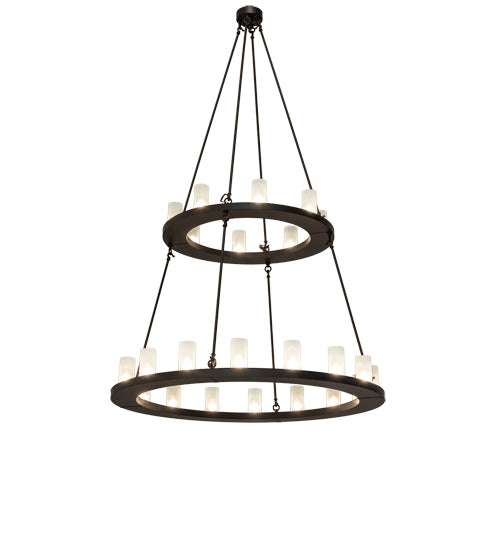 54" Wide Loxley 24 Light Two Tier Chandelier