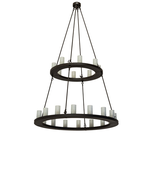 54" Wide Loxley 24 Light Two Tier Chandelier