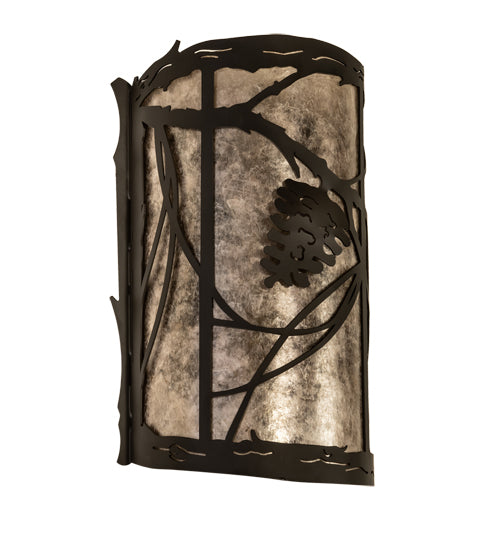 8" Wide Whispering Pines Right Wall Sconce