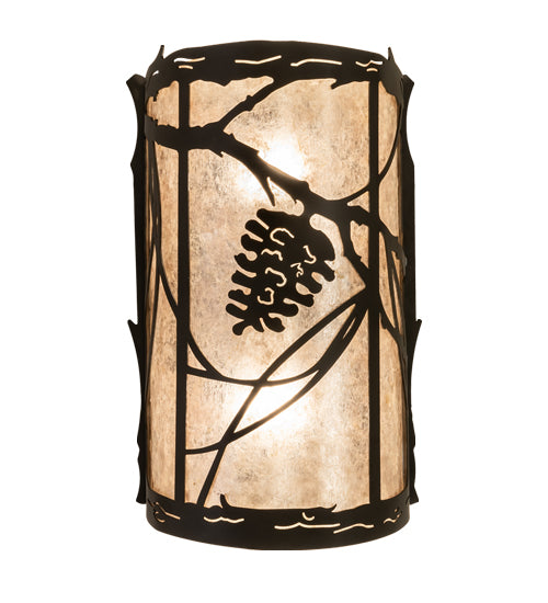 8" Wide Whispering Pines Right Wall Sconce