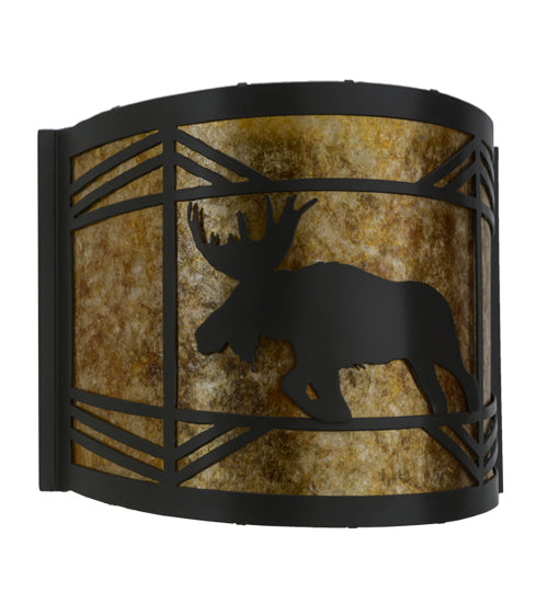 12"W Lone Moose Wall Sconce